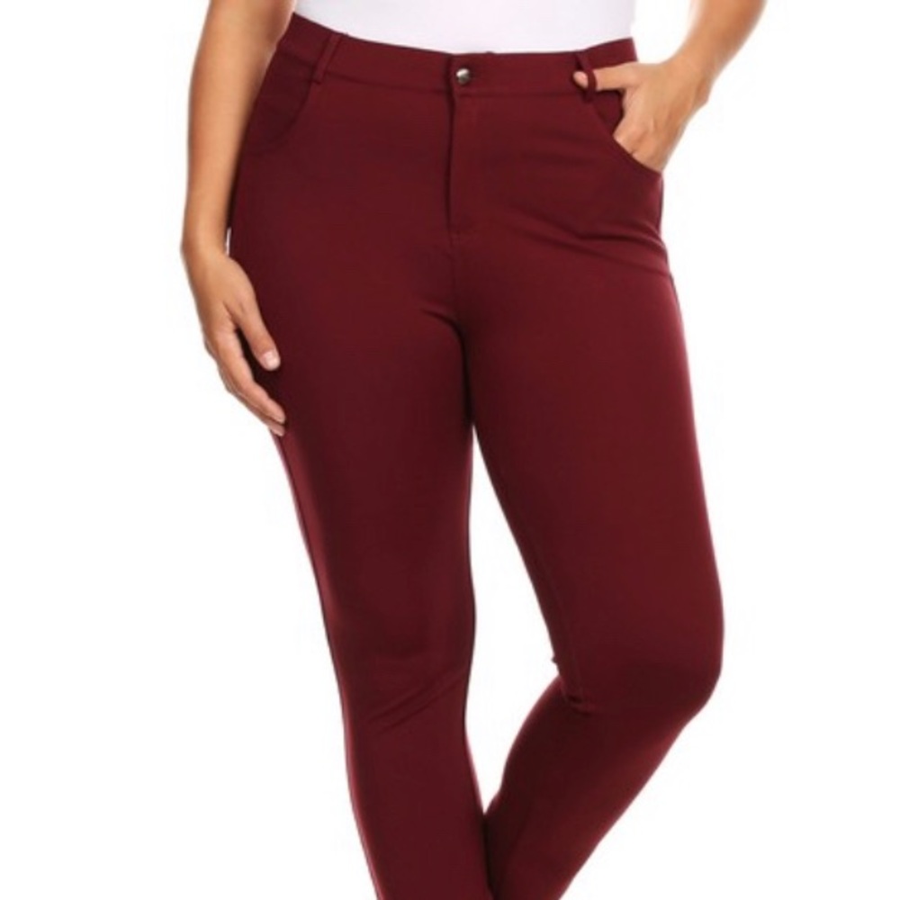Yelete NWT Mid Rise Ponte Knit Skinny Pants - 2XL